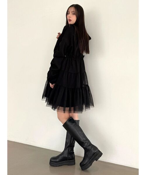 CALNAMUR（カルナムール） ワンピース 2WAYチュールオーバー