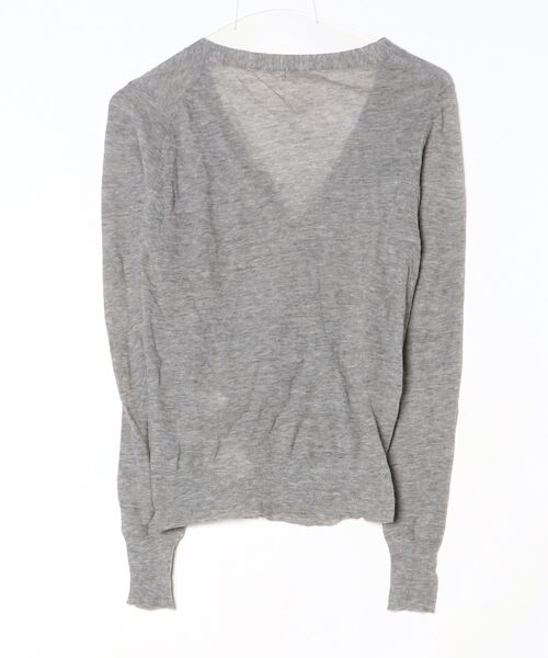 「d'un a dix」 ニットカーディガン 38 グレー レディース_画像2
