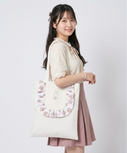 miffy バースデー フリルトートバッグ ポップアップ Miffy（ミッフィー） トートバッグ フリルトートバッグ レディース