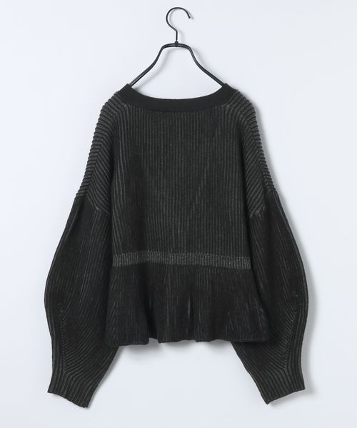 「JEANASIS」 ニットカーディガン FREE グレー レディース_画像6