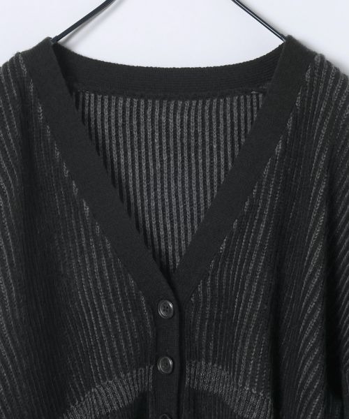「JEANASIS」 ニットカーディガン FREE グレー レディース_画像7