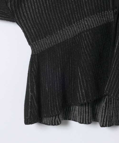 「JEANASIS」 ニットカーディガン FREE グレー レディース_画像9