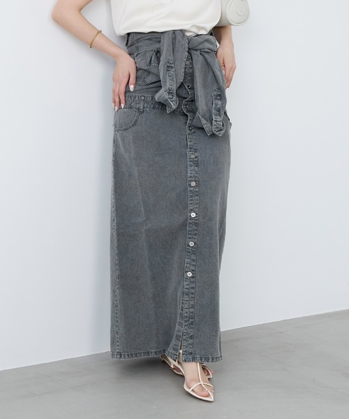 【新品】MICA&DEAL デニムワンピース MICA&DEAL（マイカアンドディール） ワンピース 「WEB限定カラーあり