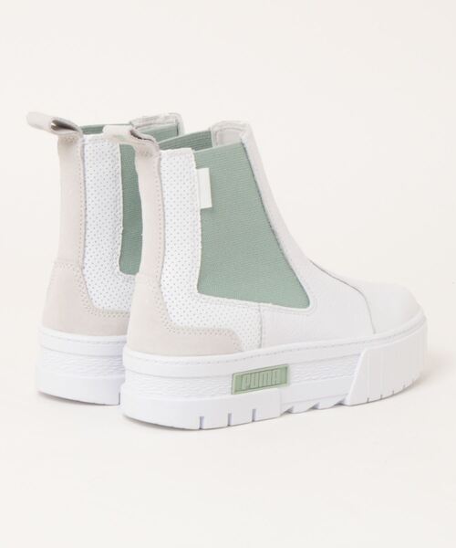 「PUMA」 ショートブーツ 22.0cm オフホワイト レディース_画像2