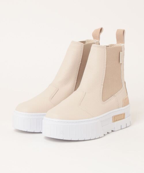 「PUMA」 ショートブーツ 22.0cm オフホワイト レディース_画像5