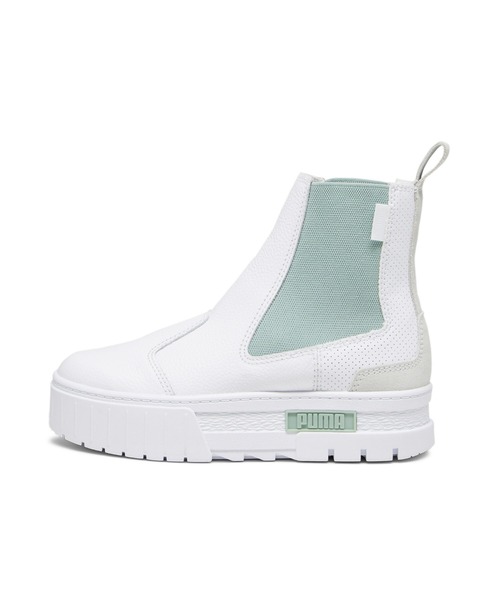 「PUMA」 ショートブーツ 22.0cm オフホワイト レディース_画像9