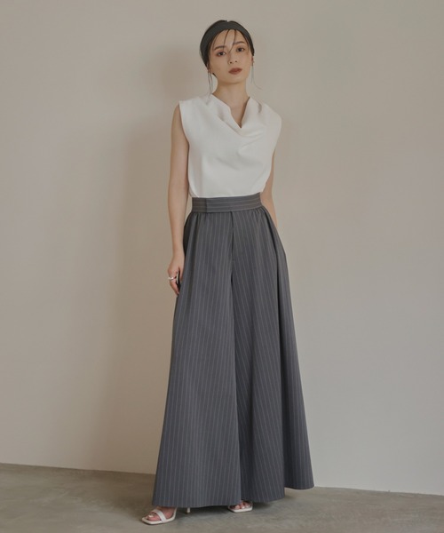 「anuans」 ノースリーブニット FREE ホワイト レディース_画像7