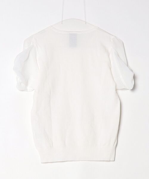 「DOUBLE STANDARD CLOTHING」 半袖ニット FREE ホワイト レディース_画像2