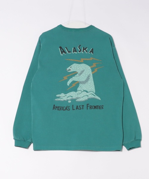 HOUSTON（ヒューストン） tシャツ ピグメント USコットン ロンT(ALASKA