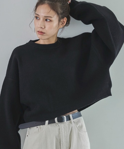 「feepur」 長袖ニット MEDIUM ブラウン レディース_画像9