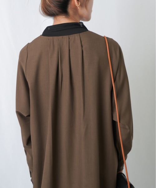 「LUCA/LADY LUCK LUCA」 長袖ワンピース FREE オレンジ レディース_画像6