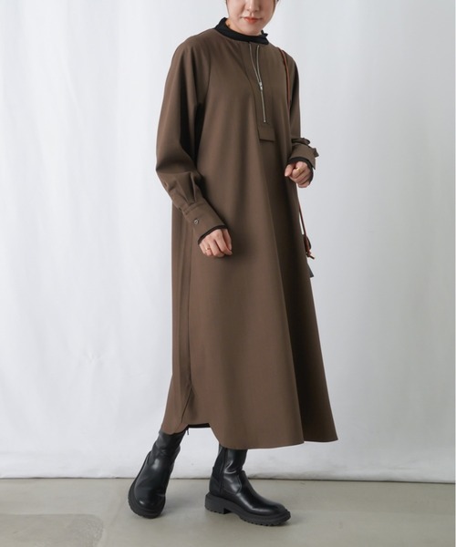 「LUCA/LADY LUCK LUCA」 長袖ワンピース FREE オレンジ レディース_画像8