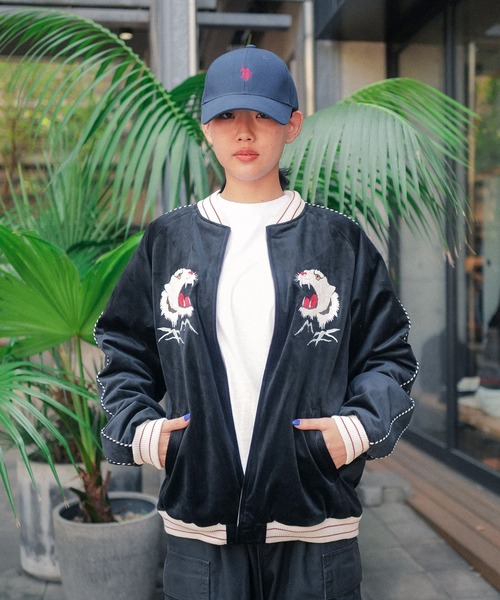 HOUSTON VELVETEEN SOUVENIR JACKET スカジャン HOUSTON（ヒューストン） スカジャン 「HOUSTON/ヒューストン
