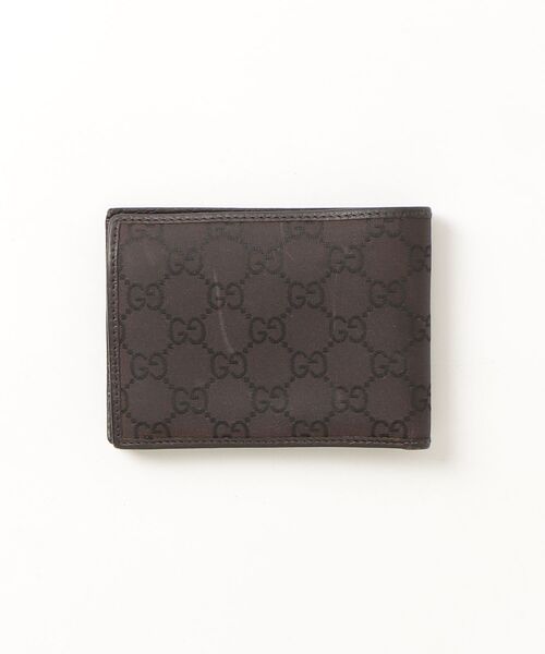 「GUCCI」 GGキャンバス 財布 - ブラック レディースの画像