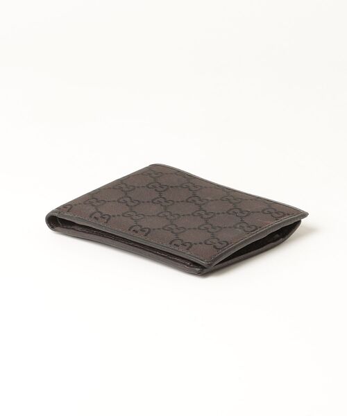 「GUCCI」 GGキャンバス 財布 - ブラック レディースの画像