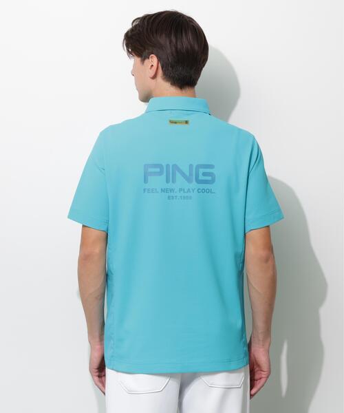 【新品】ピン 半袖ポロシャツ 冷感速乾　ゴールドプレート　白／ホワイト　LL PING（ピン） ポロシャツ 半袖 「PING APPAREL」レイブロックMr.PING