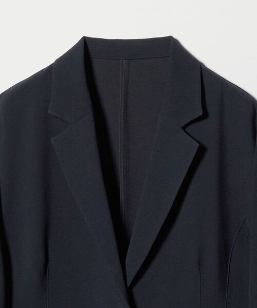 UNITED ARROWS COMFY ギャザー ジャケット 定価29,920円 COMFY ギャザー ノーカラー ブルゾン