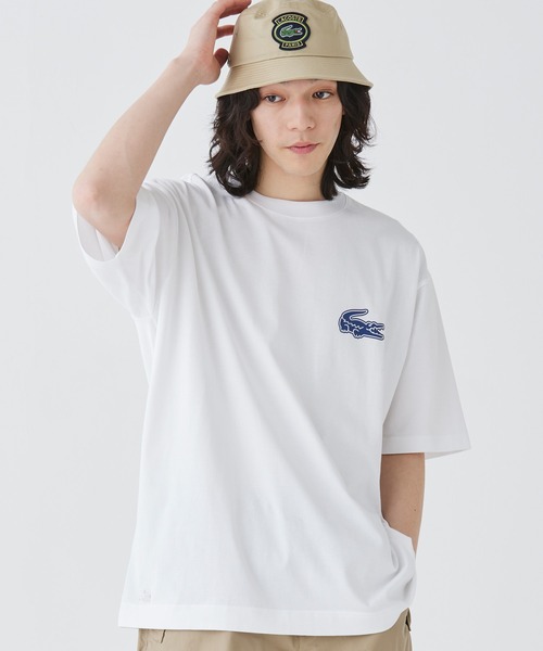 「LACOSTE」 半袖Tシャツ 4 ホワイト メンズ_画像4