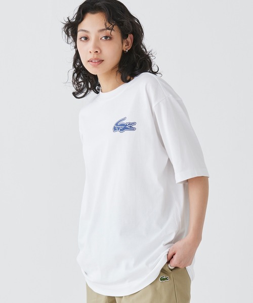 「LACOSTE」 半袖Tシャツ 4 ホワイト メンズ_画像8