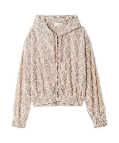 パジャマ ルームウェア デザインカットパーカー レディース_19