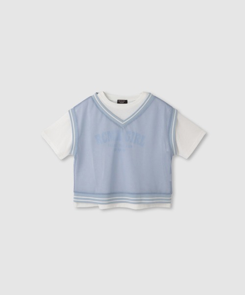 RICH MIX（リッチミックス） tシャツ メッシュベストロゴアンサンブル