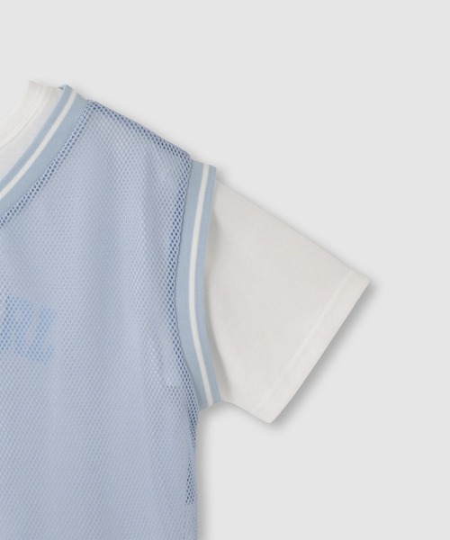 RICH MIX（リッチミックス） tシャツ メッシュベストロゴアンサンブル