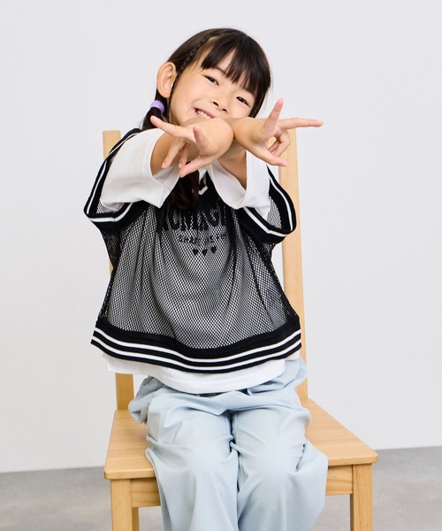 RICH MIX（リッチミックス） tシャツ メッシュベストロゴアンサンブル