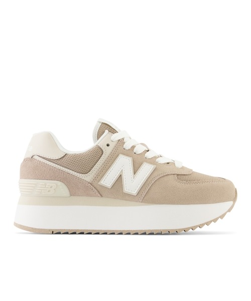 「New Balance」 シューズ 22.5cm ライトブラウン レディース