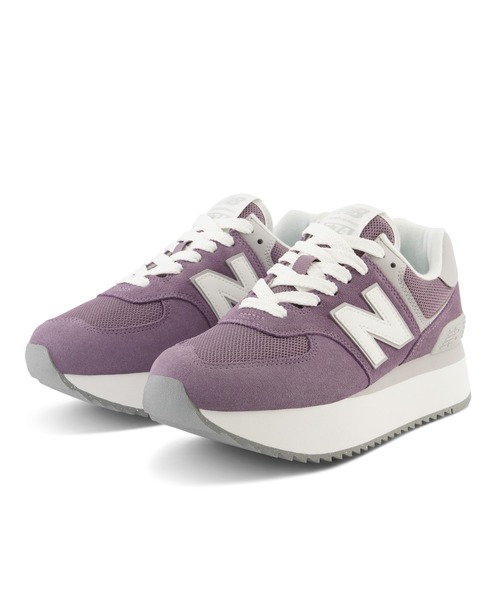 「New Balance」 シューズ 22.5cm ライトブラウン レディース