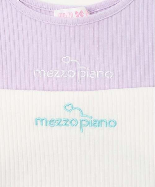 mezzo piano tシャツ 肩開きメッシュTシャツ ＆タンクトップセット