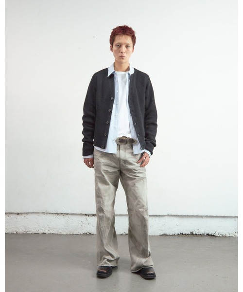 ジーンズ 3D TWISTED WIDE LEG JEANS メンズの画像