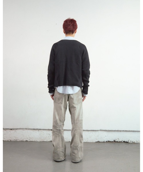ジーンズ 3D TWISTED WIDE LEG JEANS メンズの画像
