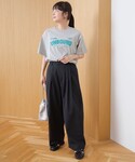 ワイドパンツ スラックス パンツ 「UVカット...の詳細画像1