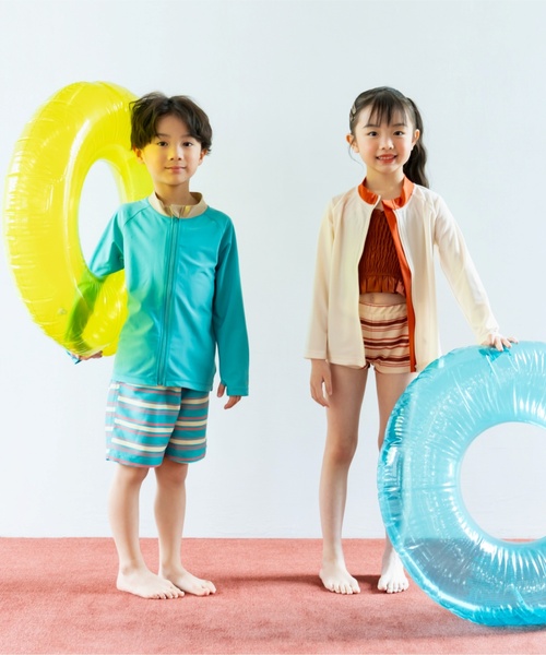 petit main and D. 水着 「SWIM」ガールズセットアップ キッズ 子供
