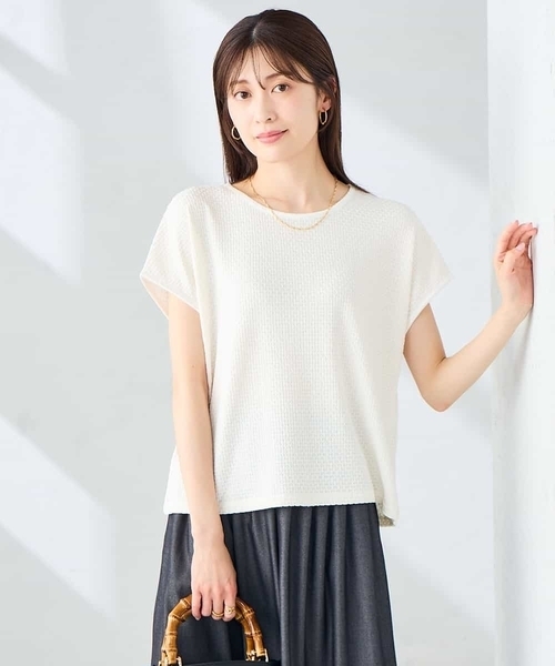 a.v.v（アー・ヴェ・ヴェ） tシャツ 半袖 ぽこぽこトップス レディース