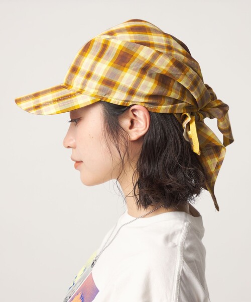 CITEN（シテン） キャップ 帽子 「CITEN」チェックスカーフキャップ