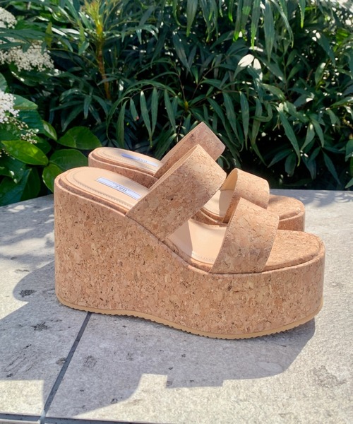 「R&E」 フラットサンダル S ブラック レディース_画像3