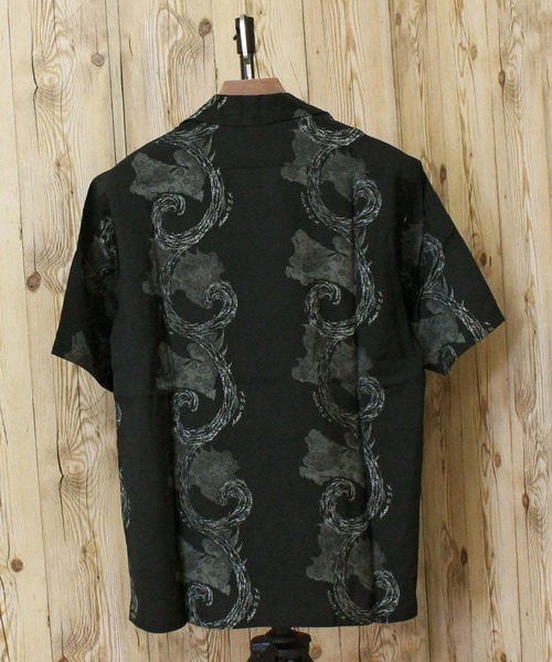 AVIREX（アヴィレックス） 七分袖 アロハシャツ シャツ ALOHA SHIRT