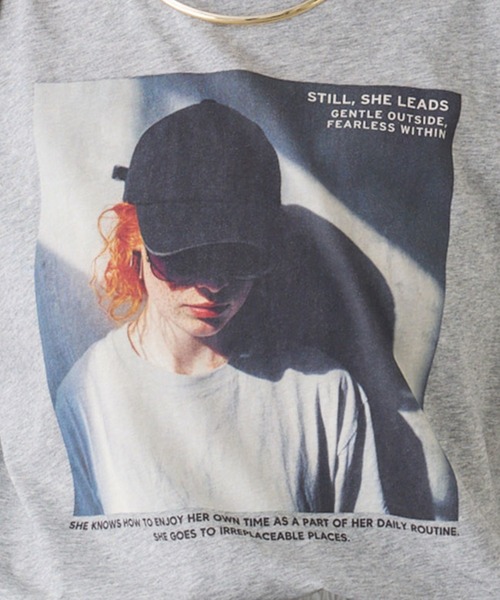 pual ce cin tシャツ 半袖 レディーフォトプリントTシャツ レディース