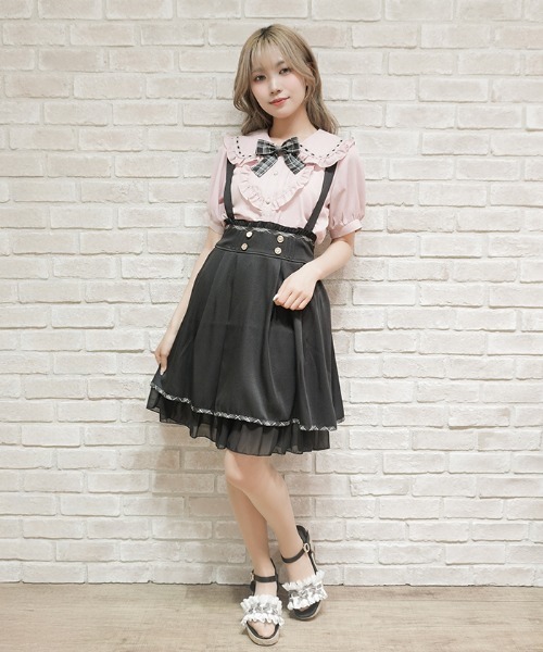 axes femme POETIQUE スカート サス付きバックフリルSK : ZOZOTOWN