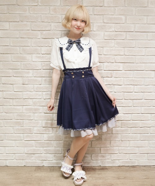 axes femme POETIQUE スカート サス付きバックフリルSK : ZOZOTOWN