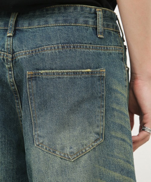「Ressaca」 デニムパンツ L ブルー メンズ_画像9