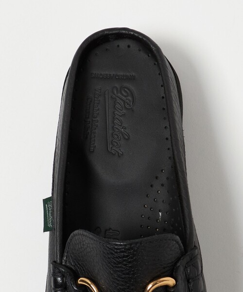 Paraboot パラブーツ ミュール ローファー スリッポン 黒 サイズ6 Paraboot（パラブーツ） ローファー 「別注」「Paraboot」 グレイン