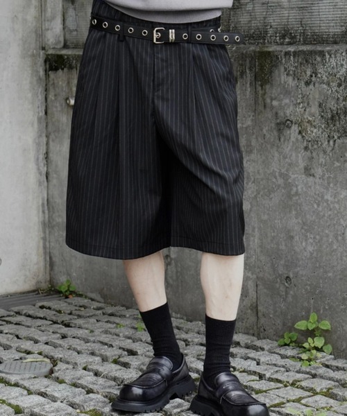Chikashitsu+（チカシツプラス） ワイドパンツ ハーフパンツ
