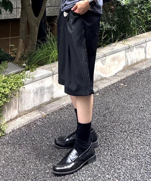 Chikashitsu+（チカシツプラス） ワイドパンツ ハーフパンツ