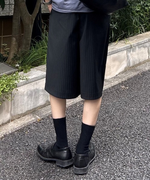Chikashitsu+（チカシツプラス） ワイドパンツ ハーフパンツ