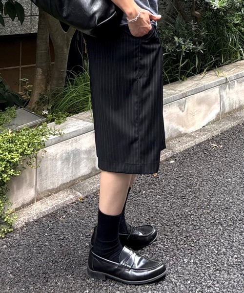Chikashitsu+（チカシツプラス） ワイドパンツ ハーフパンツ