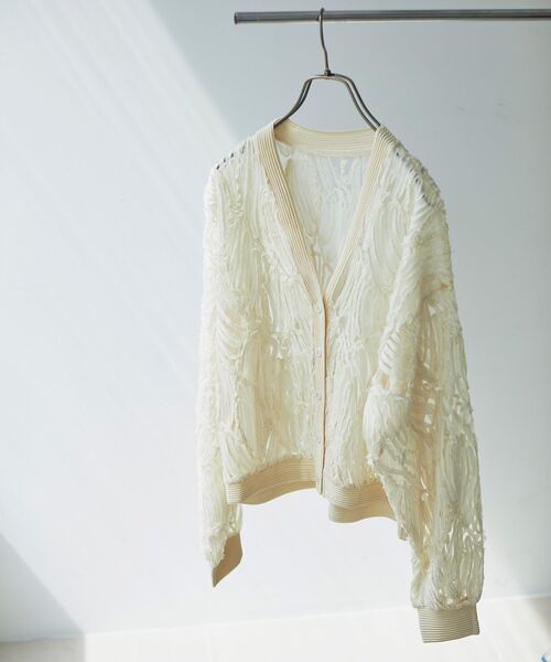 「le.coeur blanc」 カーディガン 38 アイボリー レディース_画像2