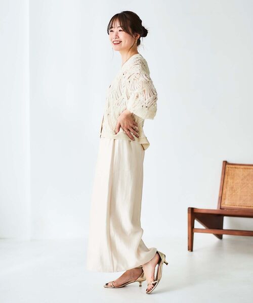 「le.coeur blanc」 カーディガン 38 アイボリー レディース_画像8