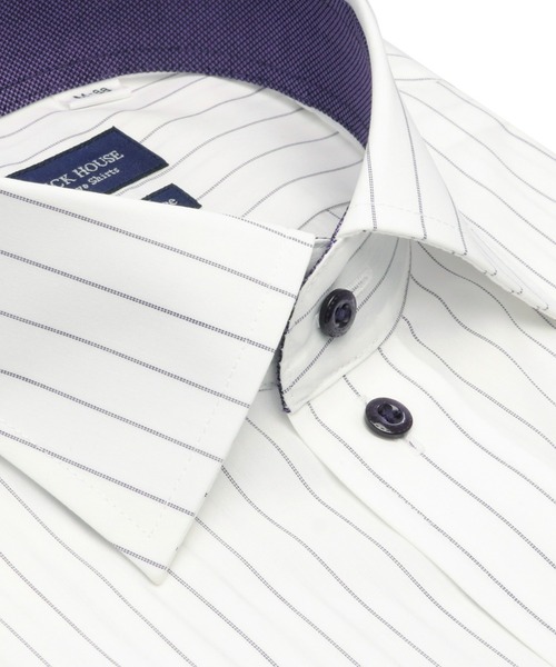 「TOKYO SHIRTS」 長袖シャツ - パープル メンズ_画像4